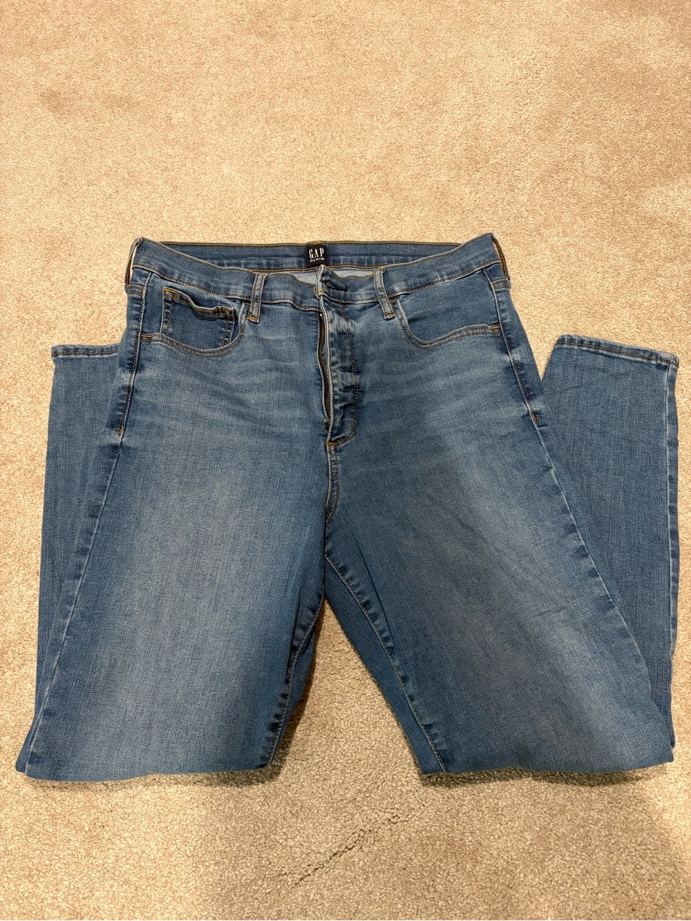 GAP Women's Medium Blue Stretch Skinny Jeans